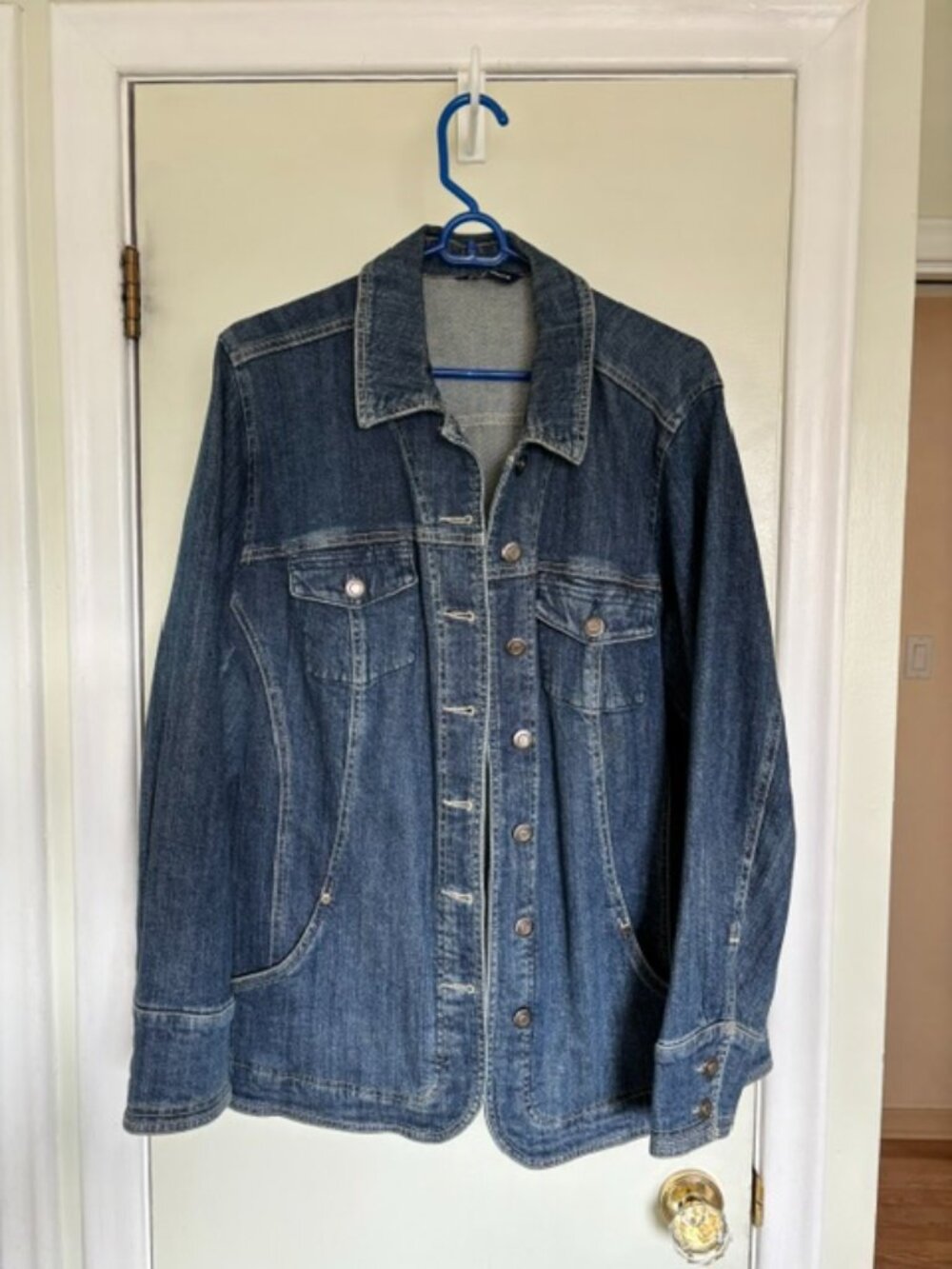 Denim coat jacket - size: X ( 14) Woman's Penningtons